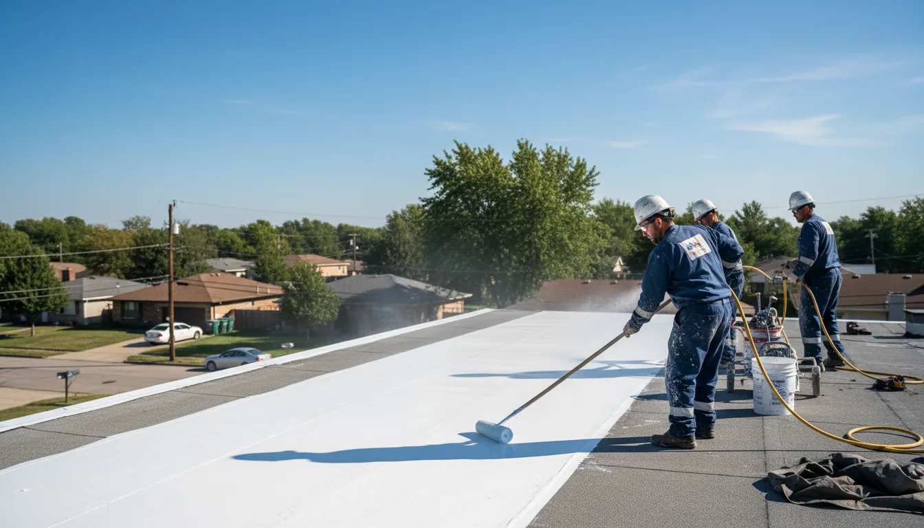 Commercial roof coating in East Providence, RI near me